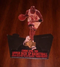 1996 MICHAEL JORDAN UPPER DECK SP BASKETBALL STAND UP DISPLAY