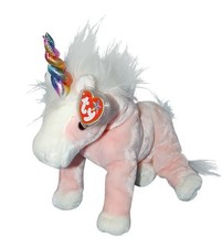 TY Beanie Buddy - CHARMER the Pink Unicorn (12 inch) - MWMTs Stuffed Animal Toy