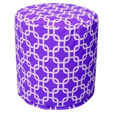 Majestic Home Goods Pouf Links Purple