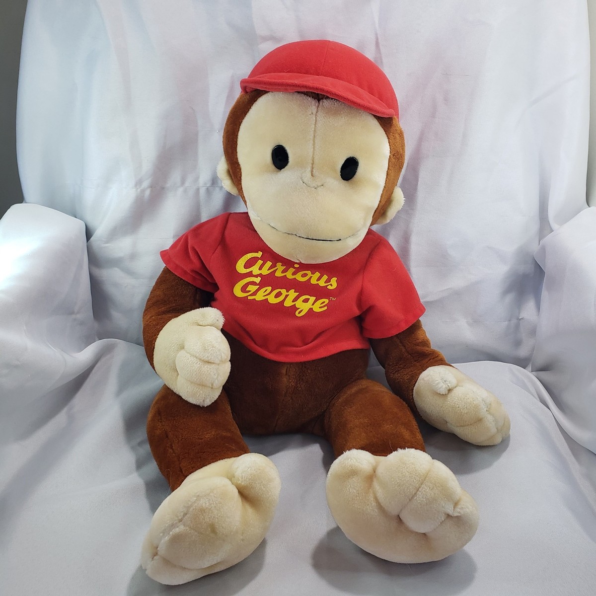 Curious George ぬいぐるみ 赤いシャツ Amazon.com: KIDS PREFERRED Curious George Cuteeze Monkey