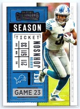 2020 Panini Contenders #68 Kerryon Johnson - Detroit Lions