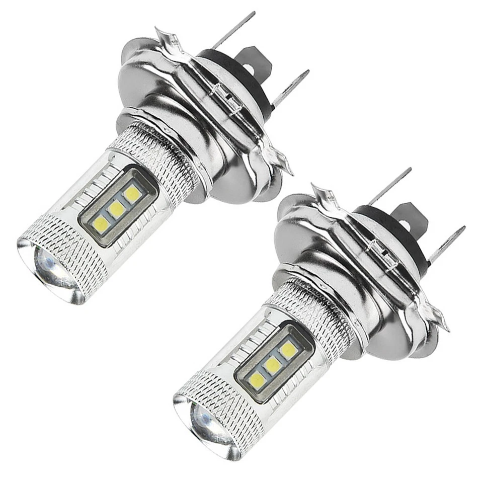 2pcs LED Fog Light Headlight 1800LM H4 9003 HB2 High Low Beam 90W White 12V-24V - Image 3 of 4