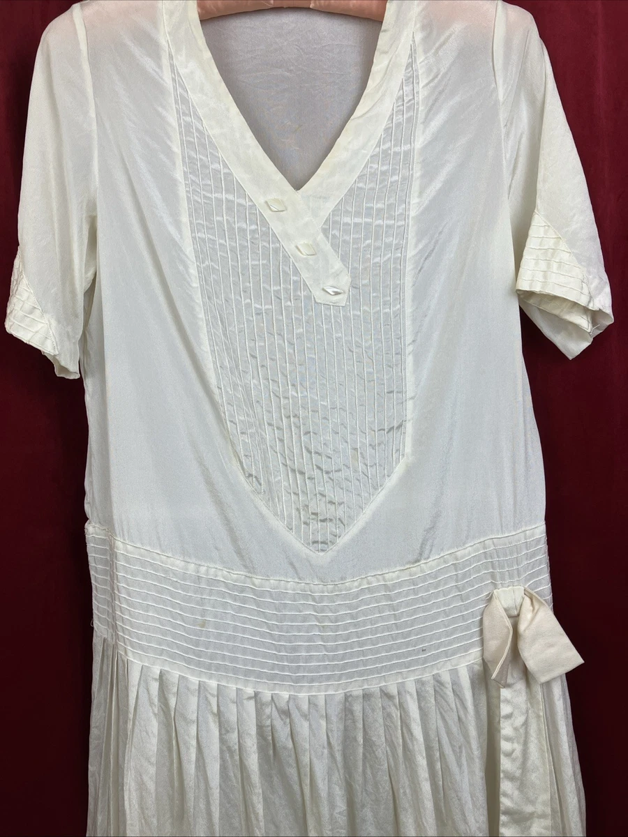 White Vintage Dresses 1920s Decade for sale | eBay