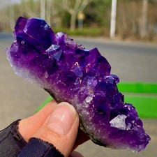 62G Ametista Naturale Geode Quarzo Grappolo Cristallo Esemplare Guarigione