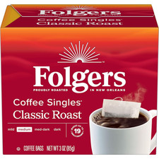Classic Medium Roast Coffee, 19 Single Serve Coffee Bags