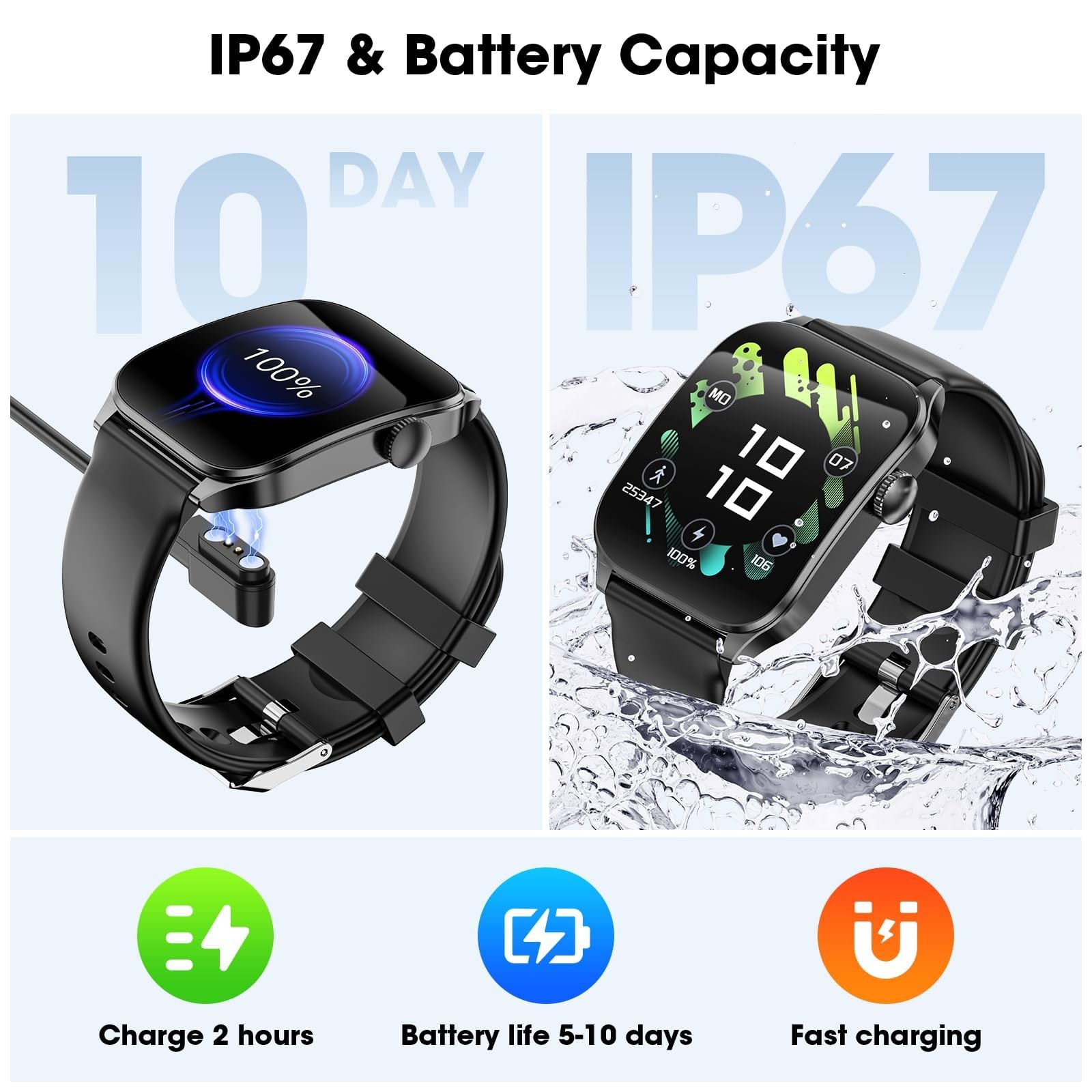 Haulvean Curve Smart Watch for Men Women, 1.91" Smartwatches with 120+ Sport ... — image 8