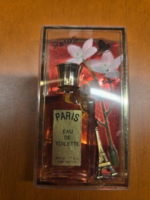 Eau De Toilette From Paris, France  W/Miniature Eiffel Tower Pendant