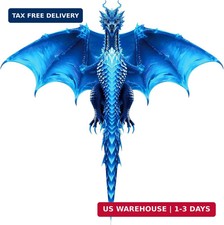 Large Dragon Kite for Kids and Adults, Easy to Fly with 300ft String, Perfect fo