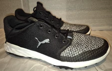 Puma Black Gray  Fushion Foam Grip Lace Up Mesh Sneaker Men's Size 11.5