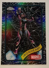 2025 Topps Chrome Marvel Ironheart #71 Spider-Web Refractor /399