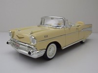 Chevrolet Bel Air Convertible 1957 Hellgelb Modellauto 1:18 Lucky Die Cast