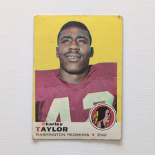 Topps 1969 Charley Taylor #67 Washington Redskins Football Card NFL Base Set
