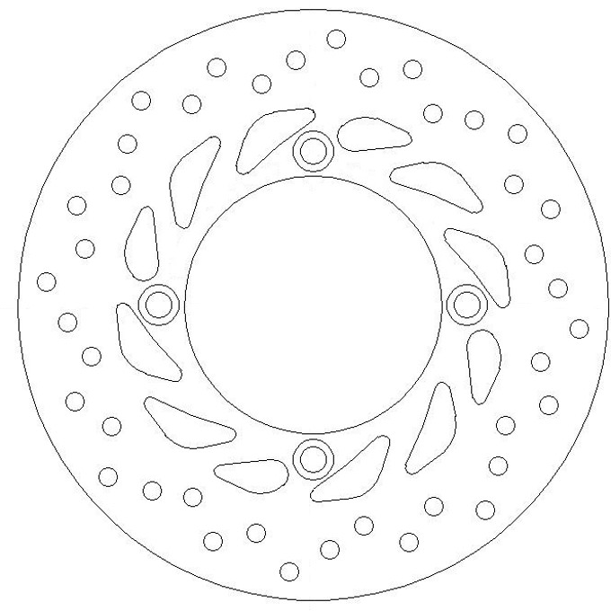 Disque de frein fixe Honda en acier inoxydable haute friction