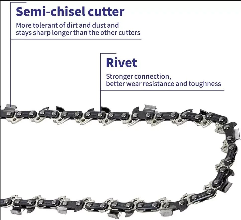 2 PCS Chainsaw Chain 12" 45DL 3/8" LP .050" for Echo CS-2511T CS-271T