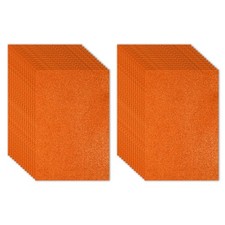 30 Sheets 2mm Glitter Foam Sparkle Sheet EVA Paper Orange