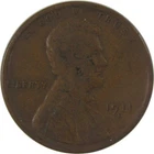 1911 S Lincoln Wheat Cent F Fine Penny 1c Coin SKU:I25302