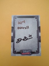 Dylan Garand Signed 2020 NHL Draft Card New York Rangers