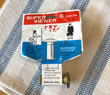 VTG NOS Brass Super Viewer Lustre Line Door Viewer Security Peep Hole 443
