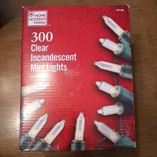 Home Accents Holiday 300L Clear Incandescent Mini Lights