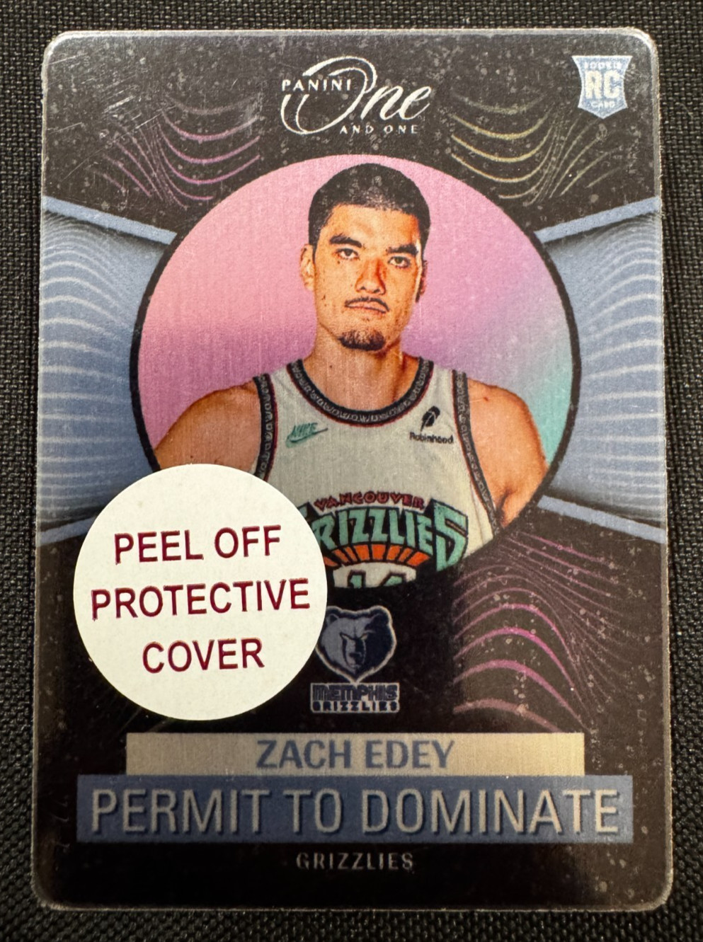 2024-25 Panini One and One - ZACH EDEY Permit to Dominate Short Print Case Hit!