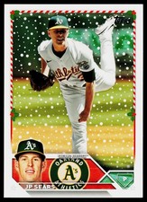 JP Sears 2023 Topps Holiday #H133 Oakland Athletics