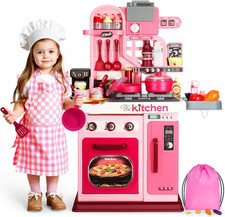 Cocina de juguete infantil 69cm con luz sonido fregadero estufa y accesorios