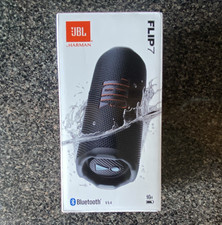 JBL Flip 7 Black Portable Bluetooth Speaker 30W 4800mAh USB Input 2024