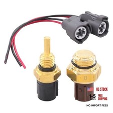 Engine Coolant Fan Temperature Sensor Switch and Connector Pigtail Set