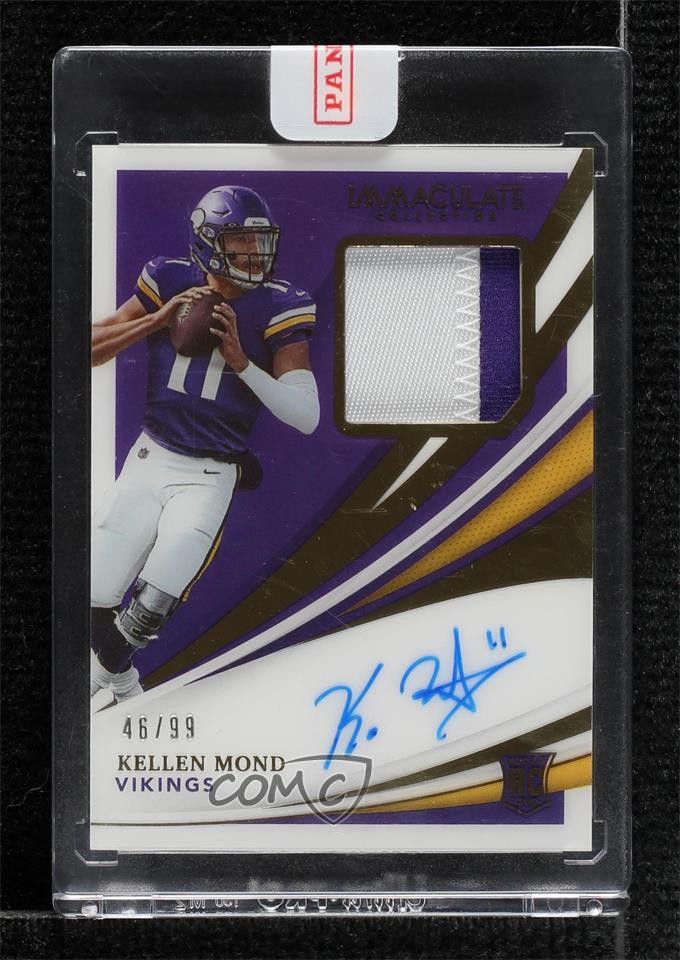 2021 Panini Immaculate Rookie Patch Auto 46/99 Kellen Mond #106 Patch Auto 0u5r