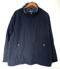 Lands End Womens Polartec Fleece Lined Mid Resistant Jacket XL 18-20 Black Warm