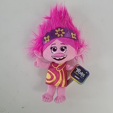 Trolls World Tour Movie Poppy Pink Dress Plush Doll 8" Plush New w/ Tag