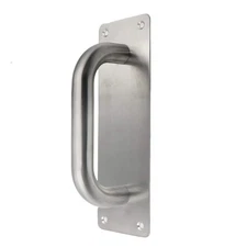 Stainless Steel Pull Push Door Handle Plate Sliding Barn Door Handles