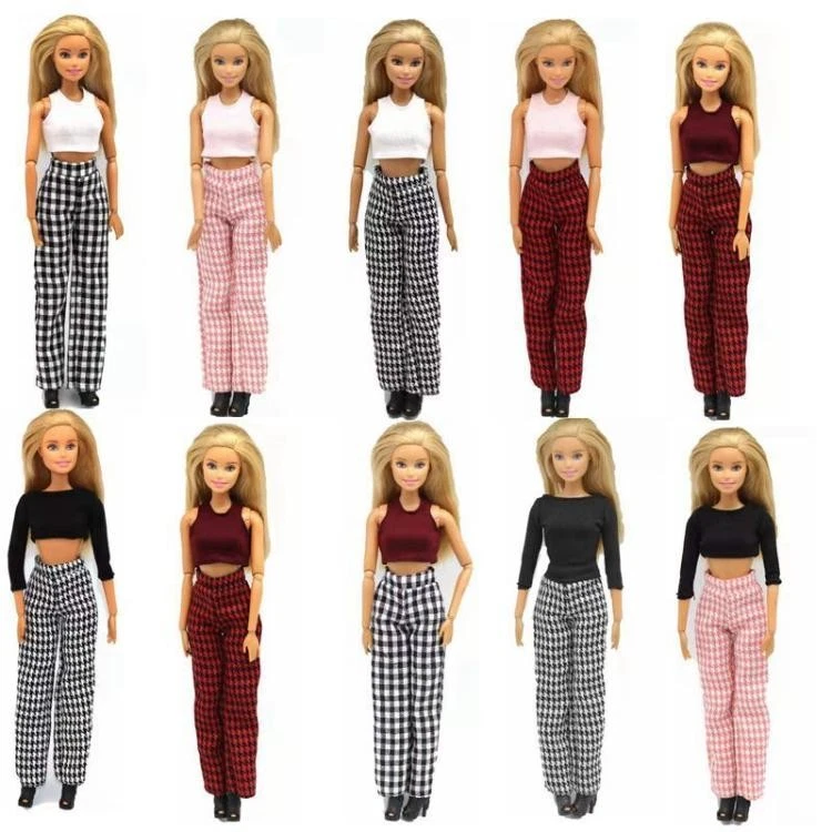 VETEMENTS 1 6 vestiti bambola stile pied de poule giocattolo 11 5" vestito bambola giacca cappotto gonna