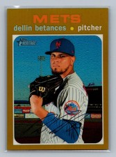 DELLIN BETANCES 2020 Topps Heritage Chrome GOLD Refractor /5 #THC-535 Mets