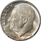 1948-D Roosevelt Dime PCGS MS66 FB Nice Eye Appeal Strong Strike
