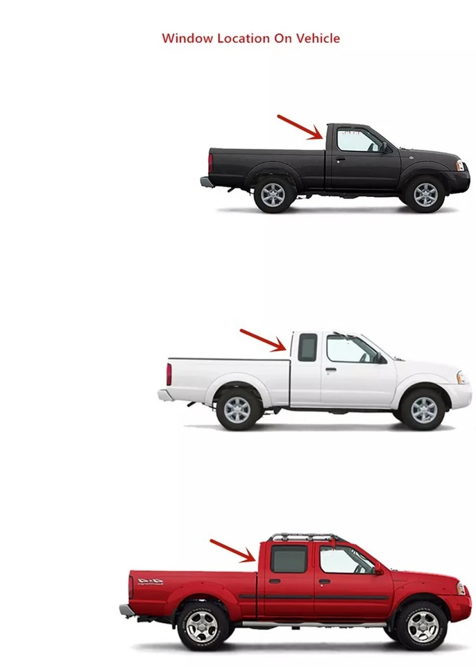 Fits 1998-2004 Nissan Frontier Pickup Sliding Rear Window Glass Back Slider Foto 3 de 4