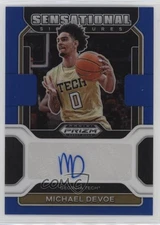 2022-23 Prizm Draft Picks Sensational Signatures Blue /149 Michael Devoe Auto