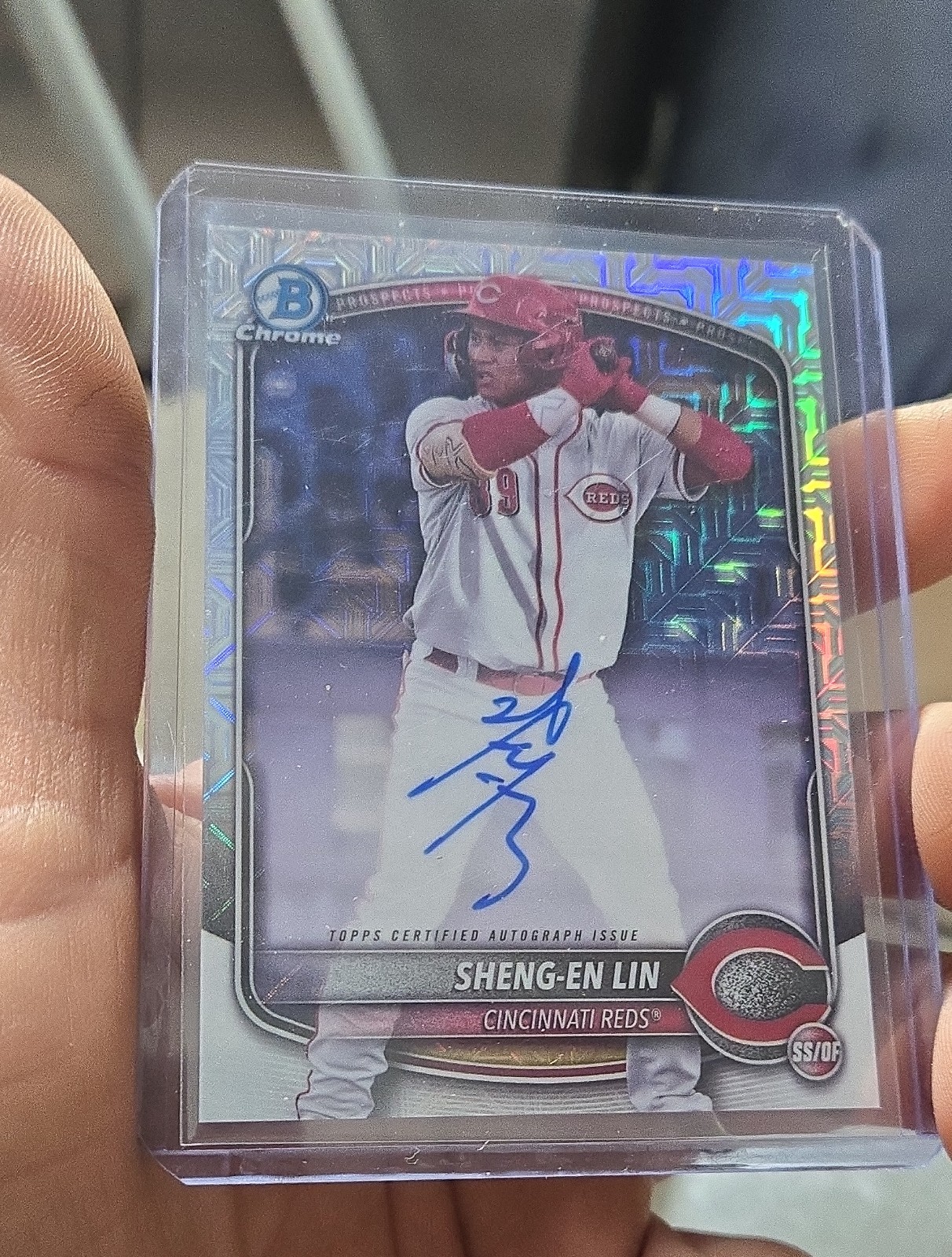 2025 Bowman - Chrome Prospect Mega Box Autographs Sheng-En Lin #BMA-SL (AU, RC)