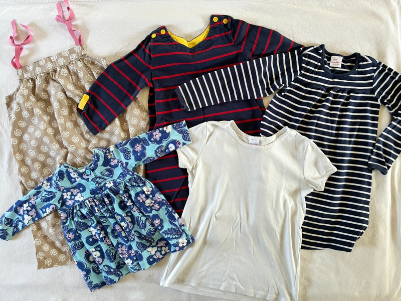 HANNA ANDERSSON Girls Dresses Mixed Sizes 12 mos to 12 yrs • Lot of 5 Items