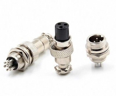 2 - 6 Pin GX12 Aviation Plug & Socket Circular Multipole Connector Bulkhead #yr