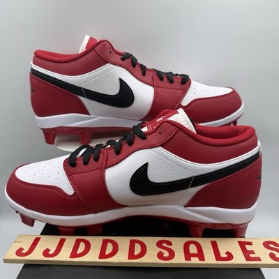 Nike Air Jordan 1 Retro MCS Low Chicago Baseball Cleats CJ8524-611 Men\'s Size 12 Nike Air Jordan 1 Retro MCS Low Chicago Baseball Cleats  main image 4