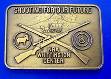 NRA Shooting For our Future National Rifle Assn. 2nd Amendment Belt Buckle