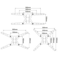VESA 300 Adapter Plate Change 200x200 Pattern To 300x100 300x200 And 300x300