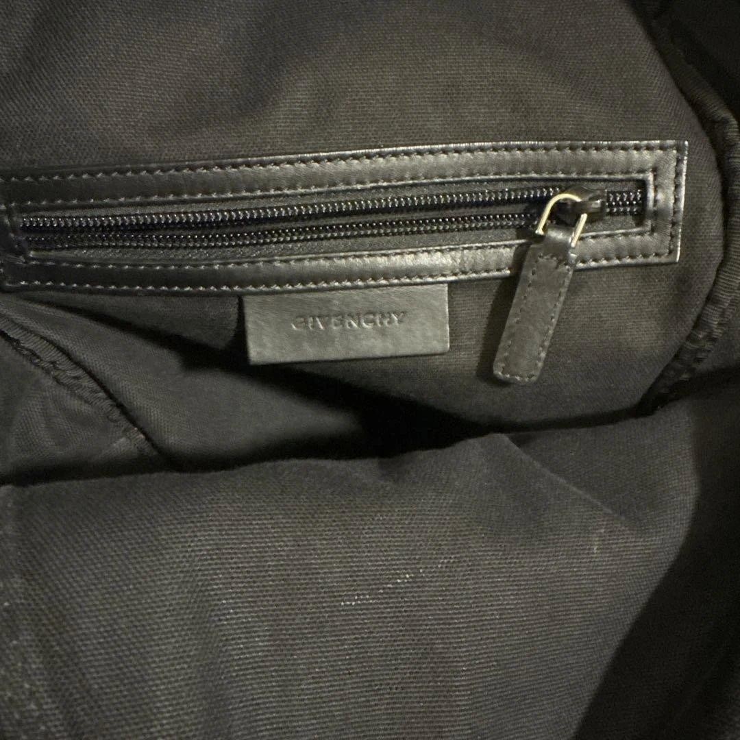 GIVENCHY Leather Backpack Daypack Black Logo Hard… - image 9