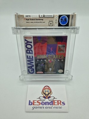High Stakes Gambling - WATA 7.5 A - SEALED - Nintendo Gameboy - OVP - No VGA