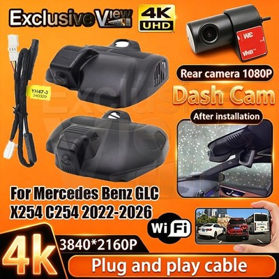Plug and Play 4K DVR Dash Cam Camera For Mercedes Benz GLC X254 C254 2022-2026