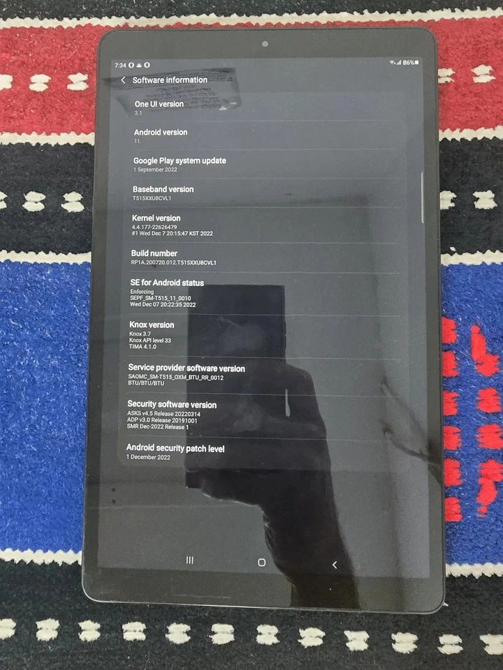 Samsung Galaxy Tab A SM-T515 4G Tablet 10.1" 32GB Android Unlocked - Image 2 of 4