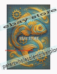 1000 piece jigsaw puzzle Steampunk Fish Fantasy Style fantasy fish
