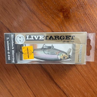 Koppers LIVE TARGET 3-1/2  Fishing Lure Crank Bait 1/2 oz Blueback Herring