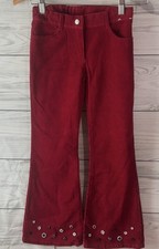 GYMBOREE Girls Size 7 Holiday Panda Red CORDUROY PANTS Adj. Waist 2008 j409